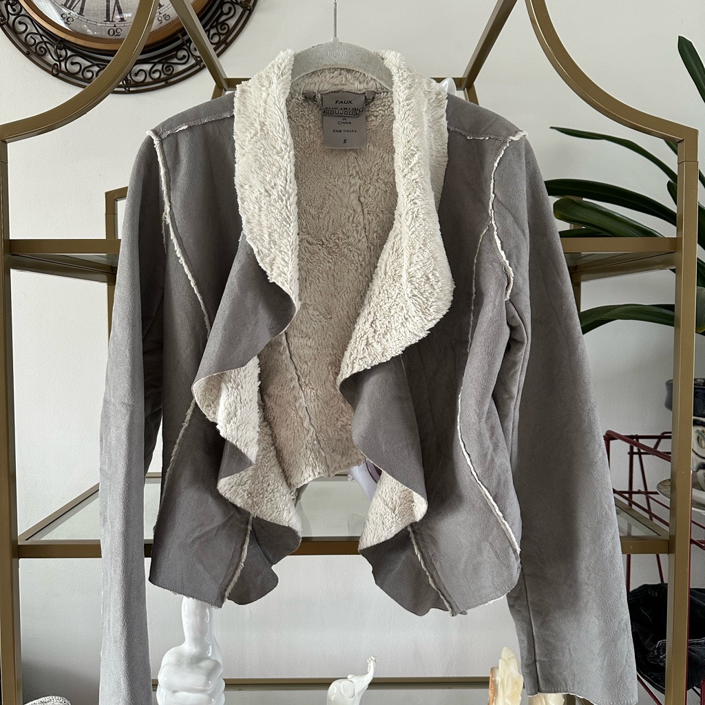 Gray Shearling Jacket